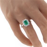 Anello Fanton Gioielli Donna ANELLI SMERALDO in Oro bianco Smeraldo 1.10 Ct FGSME060A1 - FGSME060A1